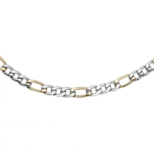 Collier phebus acier 316l 55cm bicolore