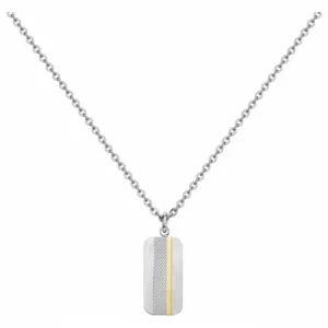 Collier phebus acier et ipg 50 et 5cm gris