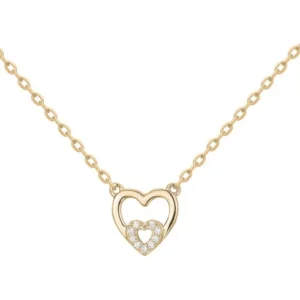 Collier plaque or 3m et 9 oxydes de zirconium 42 et 3cm jaune
