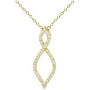Collier plaque or et 44 oxydes de zirconium 42 et 3cm jaune