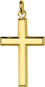 Pendentif croix or 750/1000 jaune