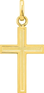 Pendentif croix x or 375/1000 jaune