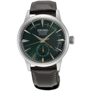 Montre Seiko Presage Cocktail Mockingbird Automatique Cuir Brun SSA459J1