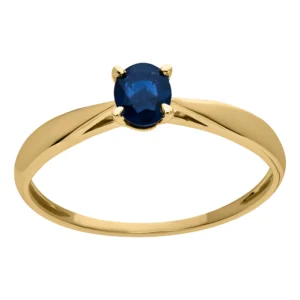 Bague empierrée taille 54 Or 750/1000 bague saphir qsup Jaune