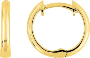 Boucles d'oreilles créoles or 375/1000 jaune