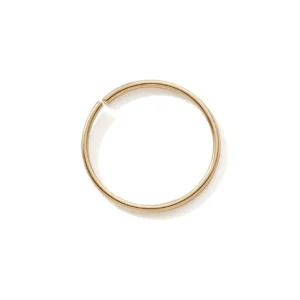 Boucles d'oreilles piercing anneau or jaune diam 9mm Or 375/1000