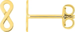 Boucles d'oreilles puces Bo. or 750/1000 jaune