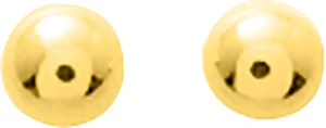 Boucles d'oreilles puces or 375 jaune 5 mm Or 375/1000