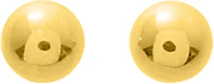 Boucles d'oreilles puces or 375 jaune 6 mm Or 375/1000