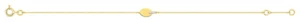 Bracelet avec pierre diamant 0.02ct gh-p1 or 750/1000 jaune+rh
