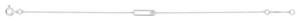 Bracelet avec pierre diamant 0.05ct gh-p1p2 or 750/1000 blanc Gris rhodié