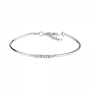 Bracelet avec pierre Mauboussin trois grains d'amour or blanc Or 750/1000 Gris rhodié