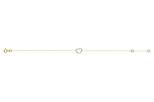 Bracelet avec pierre Or 375/1000 diamant hp1 rhodium fdi24 Jaune
