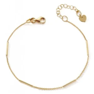Bracelet motif or 750 or jaune barette Or 750/1000