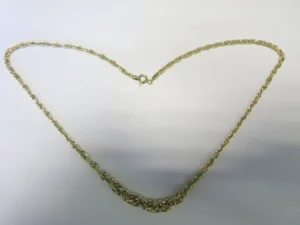 Chaîne Or 750/1000 chute maille forçat dble 6.30 m a facon Jaune
