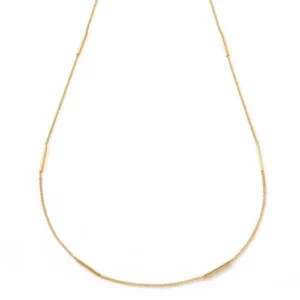 Collier avec pendentif or 750 or jaune barrette Or 750/1000