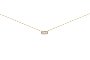 Collier avec pierre Or 750/1000 collier diamants hp1 0.185ct fdi27 ar42 Jaune