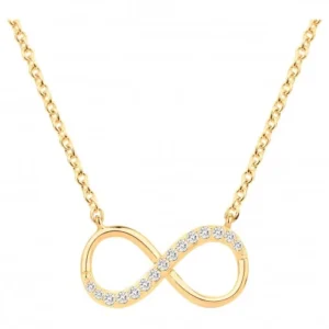 Collier plaque or 3 microns jaune. 51 oxydes de zirconium blanc 42 et 3cm