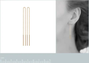 Boucles d'oreilles plaqué or 750 3mic jaune