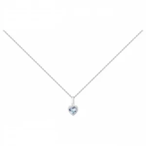 Collier argent. 23 oxydes de zirconium gris rhodié