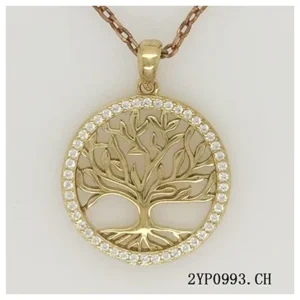 Collier pl.or 3m14k 46 oxydes de zirconium -42 et 3cm plaqué or jaune