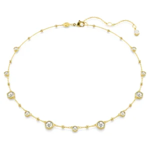 Collier Swarovski Imber cristaux taille ronde finition dorée