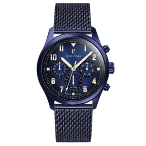 Montre Pierre Lannier Aviateur 258M469 Quartz Bleu Milanais