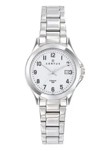 Montre Certus Quartz Femme Argenté Acier Argenté Cadran Blanc 641401