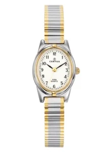 Montre Certus Quartz Femme Bicolore Métal Bicolore Cadran Blanc 642385