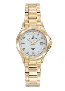 Montre Certus Quartz Femme Doré Acier Doré Cadran Blanc 630663