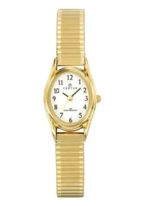 Montre Certus Quartz Femme Doré Métal Doré Cadran Blanc 630715