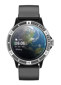 Montre Connectée Tekday Mixte Bicolore Silicone Noir 656529