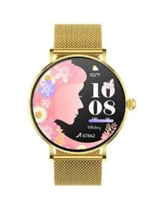 Montre Connectée Tekday Mixte Doré Acier Doré 656570