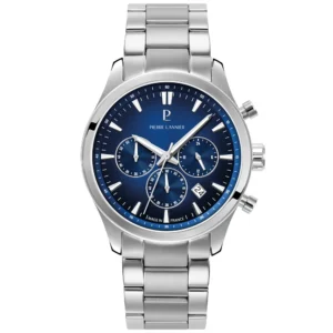 Montre Pierre Lannier Boulevard Chronographe Quartz Acier Bleu 221G161