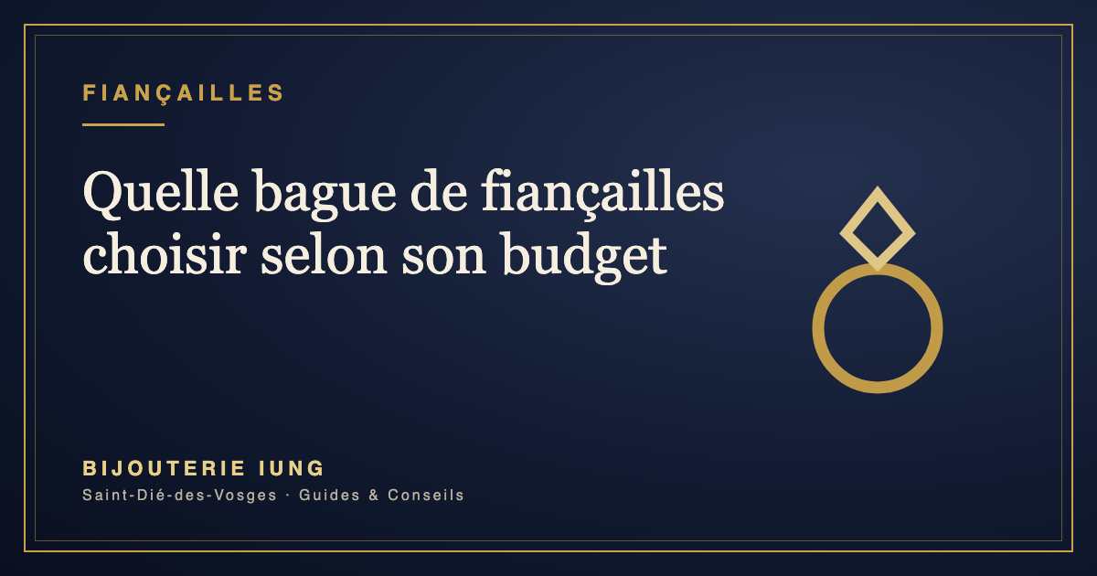 Quelle bague de fiançailles choisir selon son budget – Bijouterie IUNG Saint-Dié-des-Vosges