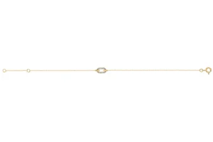 Bracelet avec diamant H-P1 0,045 ct en or 750/1000 jaune