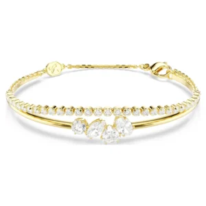 Bracelet Swarovski Mesmera zirconias tailles variées doré