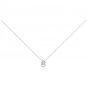 Collier argent 925 rhodié avec 17 oxydes de zirconium