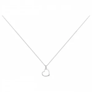 Collier La Garçonne Diamant argent 925 rhodié avec diamant 0,015 ct
