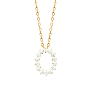 Collier plaqué or 3 microns avec oxydes de zirconium réf. 97427345