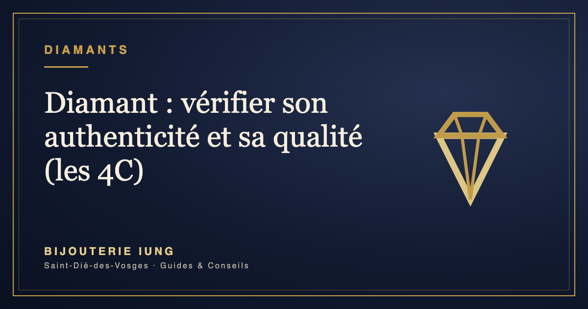 Diamant : comment vérifier son authenticité et sa qualité (les 4C) – Bijouterie IUNG Saint-Dié-des-Vosges